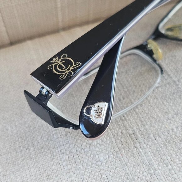 Juicy Couture Women Eyeglasses Frame Halr Rim Black LUCY Glasses Made in Italy - Picture 8 of 12